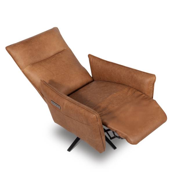 Relaxsessel Mozolum Echtleder Arelia: Cognac