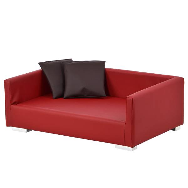 Hundesofa Lucky Gr. 2 Kunstleder - Rot