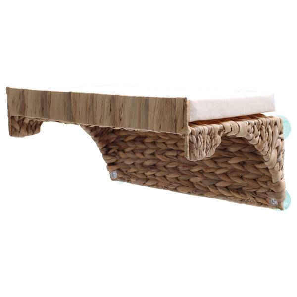 Fensterliege Cat Comfort Typ A Wasserhyazinthe / Baumwollstoff -Braun / Natur