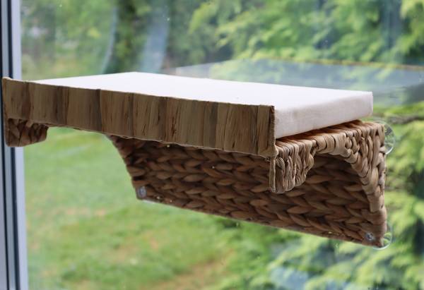 Fensterliege Cat Comfort Typ A Wasserhyazinthe / Baumwollstoff -Braun / Natur