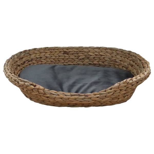 Hunde- & Katzenbett Yway Gr. 2 Wasserhyazinthe / Samt - Grau