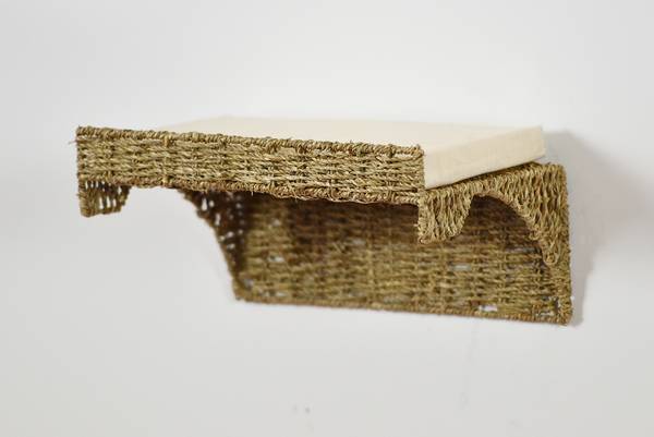 Wandmulde Sooe Wasserhyazinthe / Baumwollstoff - Beige