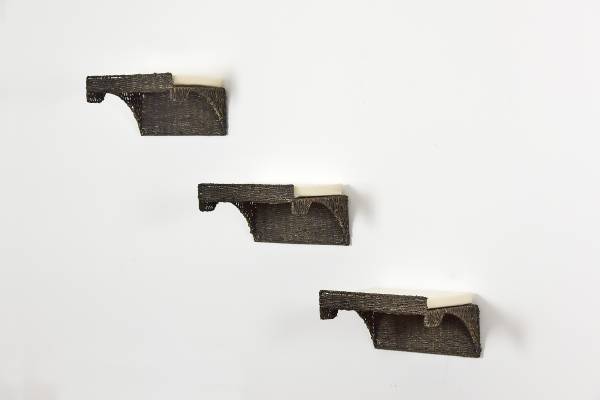 Percorso parete per gatti Sooe 3 pezzi Giacinto d’acqua / Cotone - Nero