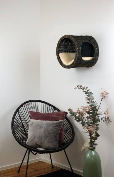 Niche murale Suky Zostère / Coton - Gris