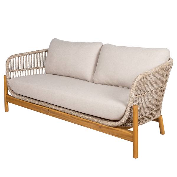 Loungecouch Terracina Beige - Braun - Polyester - Stahl - 175 x 72 x 79 cm