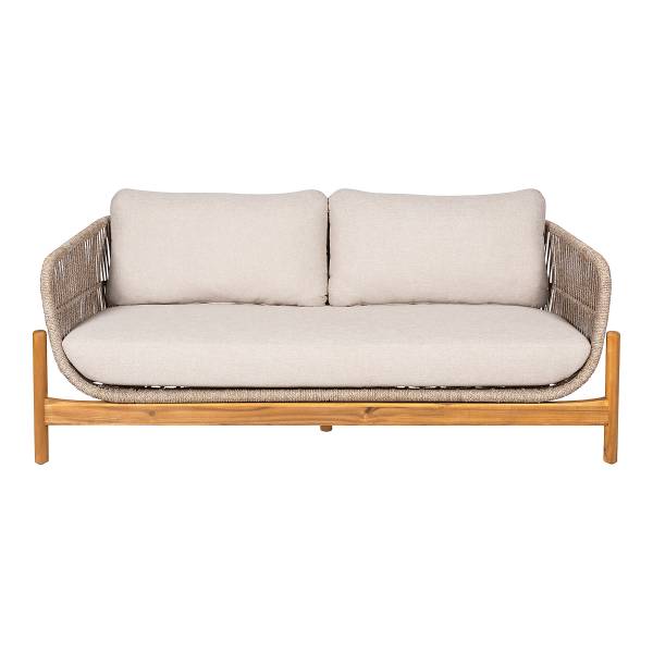 Loungecouch Terracina Beige - Braun - Polyester - Stahl - 175 x 72 x 79 cm