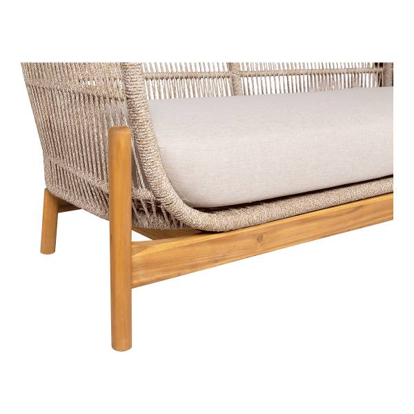 Loungecouch Terracina Beige - Braun - Polyester - Stahl - 175 x 72 x 79 cm