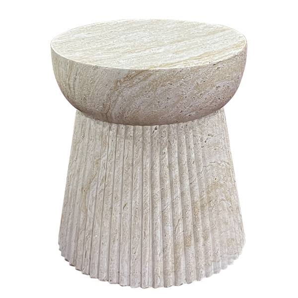 Tavolino Bonn B Marrone - Argilla - 37 x 43 x 37 cm