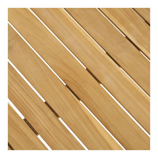 Tavolo da esterno rettangolare Cleveland Nero - Marrone - Acciaio - 90 x 74 x 220 cm