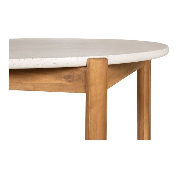 Gartentisch Terracina Braun - Weiß - Beton - 120 x 76 x 120 cm