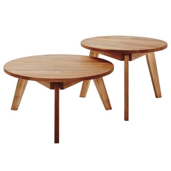 Beistelltisch-Set ROPE ISLAND 2-tlg. Akazienholz - Natur