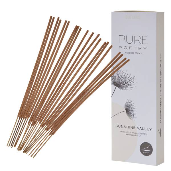 Bâtonnets d'encens PURE POETRY Soleil Beige - Bambou - 6 x 3 x 20 cm