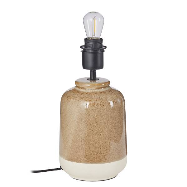 Lampada da tavolo VERICE Lino / ceramica - Crema / tortora