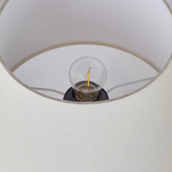 Lampada da tavolo VERICE Lino / ceramica - Crema / tortora