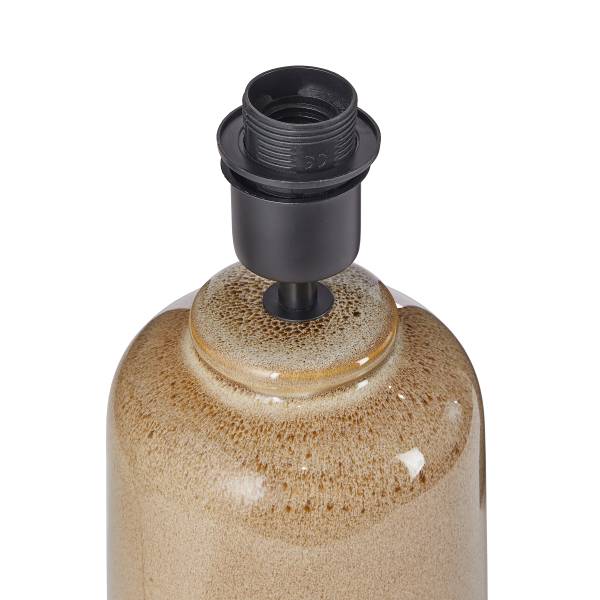 Lampada da tavolo VERICE Lino / ceramica - Crema / tortora