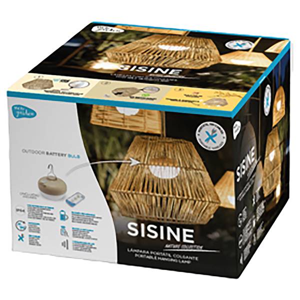Suspension d'extérieur Sisine Marron - Rotin - 40 x 31 x 40 cm