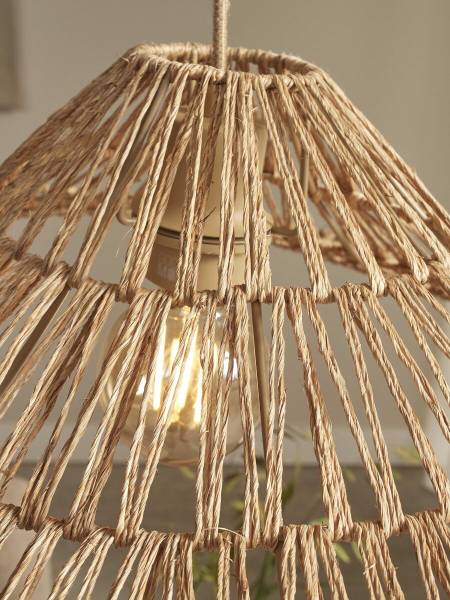 Pendelleuchte Cuzco Jute - Beige