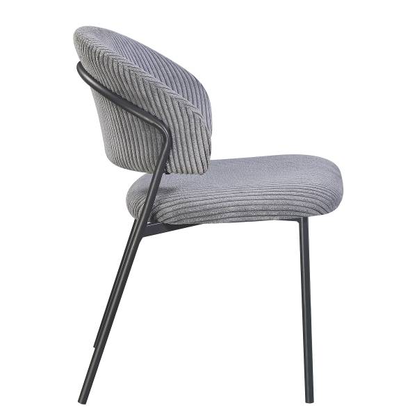 Set di 2 sedie imbottite CIMUDA Grigio