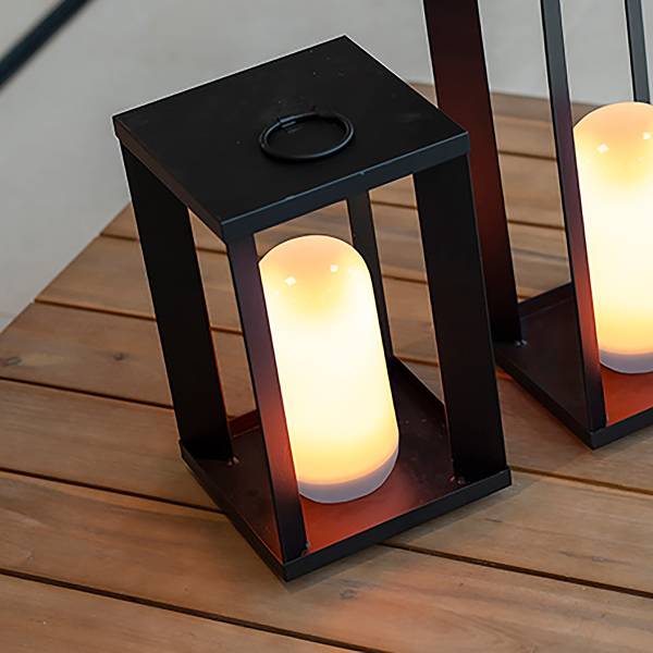 Wegeleuchte Siroco Stahl - Schwarz - 1-flammig - Höhe: 30 cm