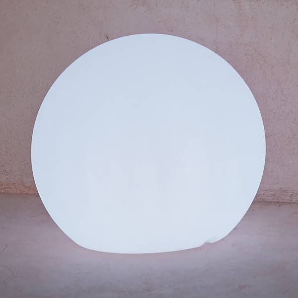 Solarwegeleuchte Buly Kunststoff - Weiß - 1-flammig - Durchmesser: 50 cm