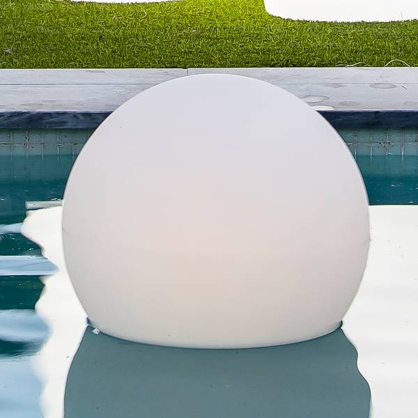Lampe solaire Buly Float Blanc - Polyéthylène - 40 x 35 x 40 cm