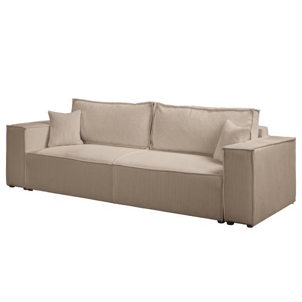 Schlafsofa PARTON Cordstoff Poppy: Cappuccino
