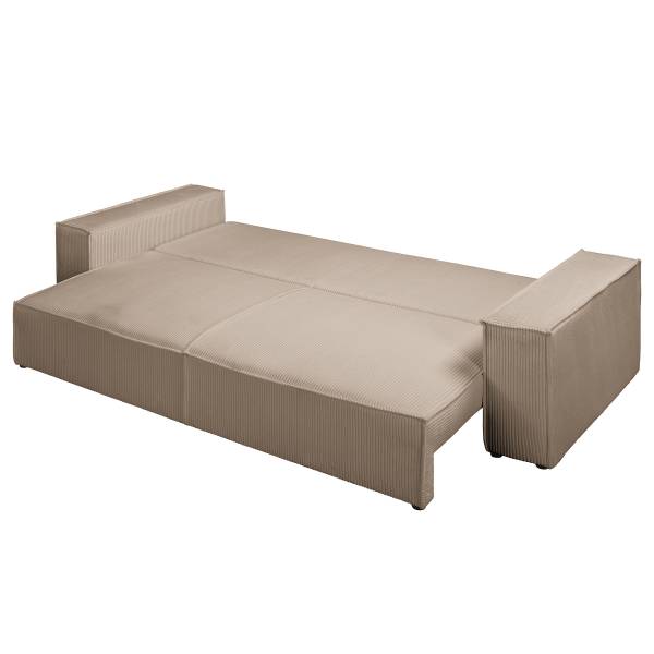 Schlafsofa PARTON Cordstoff Poppy: Cappuccino