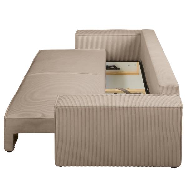 Schlafsofa PARTON Cordstoff Poppy: Cappuccino