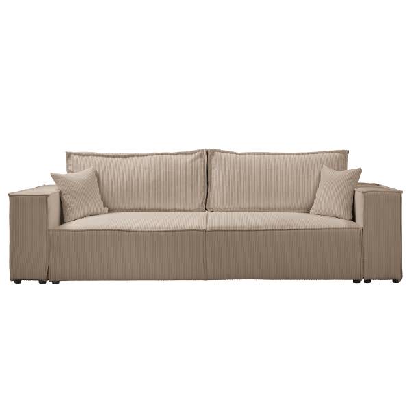 Schlafsofa PARTON Cordstoff Poppy: Cappuccino