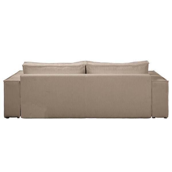 Schlafsofa PARTON Cordstoff Poppy: Cappuccino