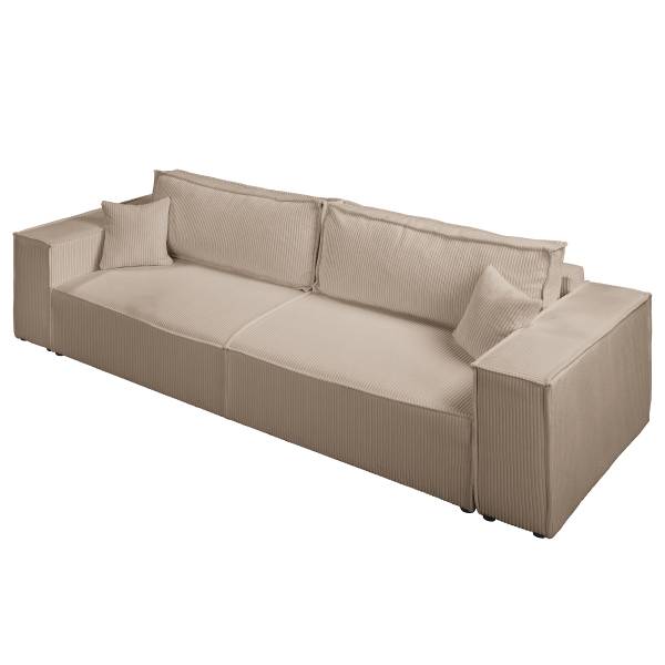 Schlafsofa PARTON Cordstoff Poppy: Cappuccino