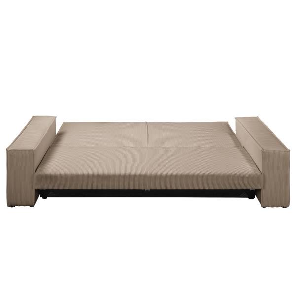 Schlafsofa PARTON Cordstoff Poppy: Cappuccino