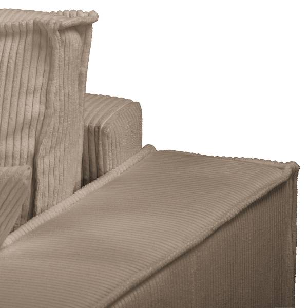 Schlafsofa PARTON Cordstoff Poppy: Cappuccino