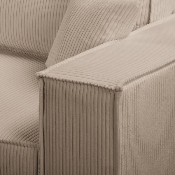 Schlafsofa PARTON Cordstoff Poppy: Cappuccino