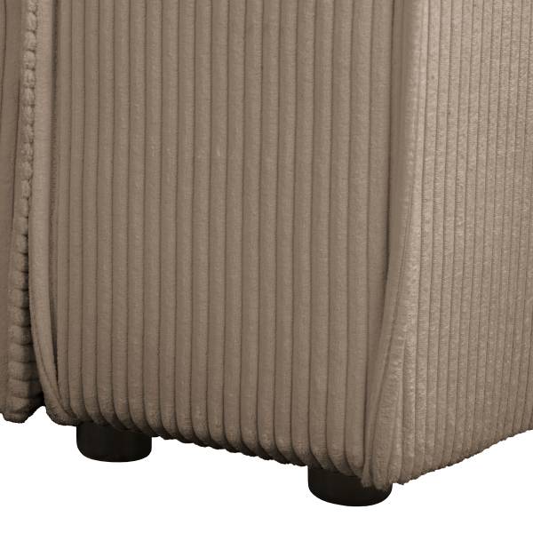 Schlafsofa PARTON Cordstoff Poppy: Cappuccino