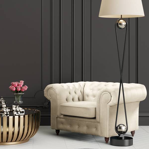 Sessel Avoli Microfaser Valeria: Creme