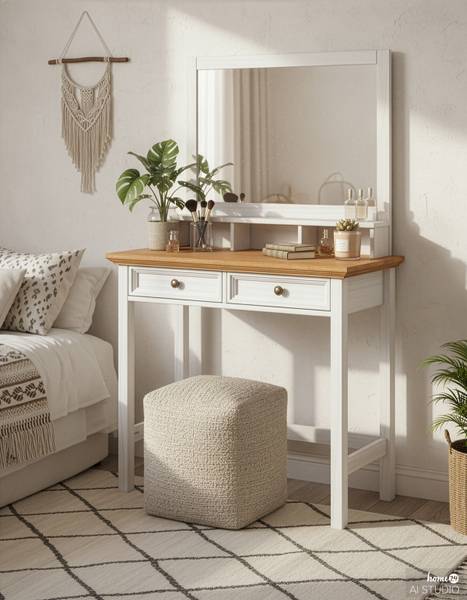 Houten kaptafel FINCA VENTA wit grenenhout