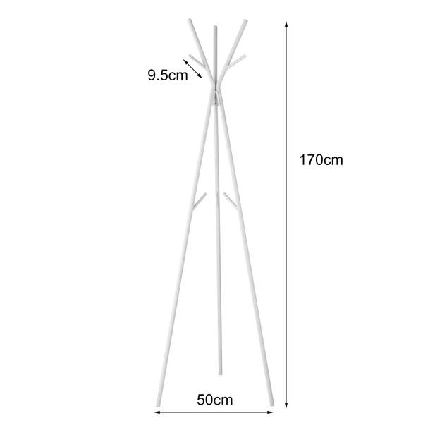 Stand appendiabiti Mackys metallo - Bianco