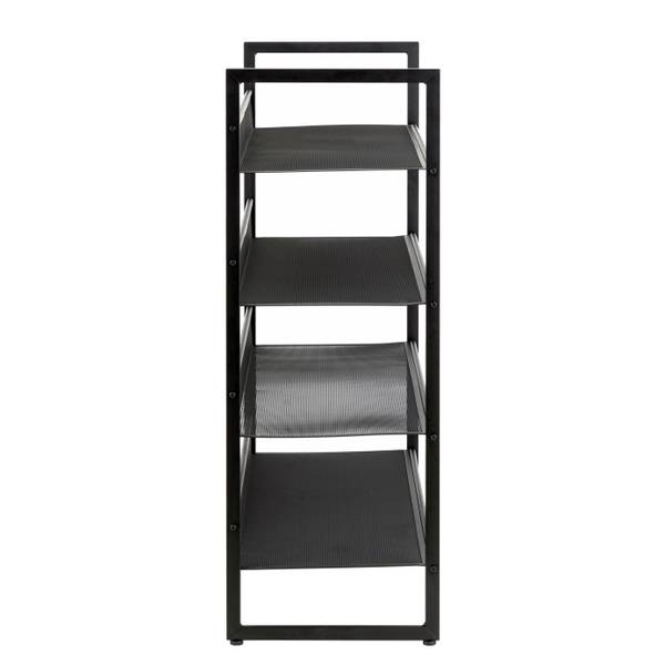 Schuhregal Tecnor Metall - Schwarz - Höhe: 83 cm