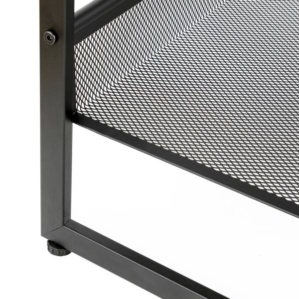 Schuhregal Tecnor Metall - Schwarz - Höhe: 83 cm
