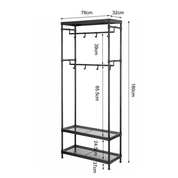 Mobile da ingresso Harnew metallo - Nero