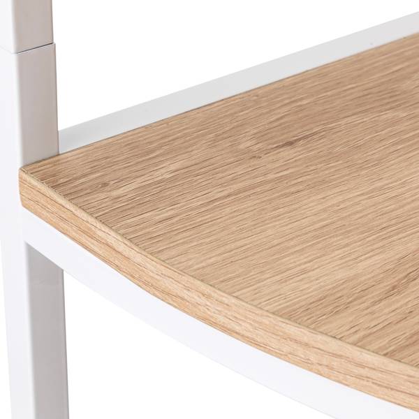 Eckgarderobe Burdie Eiche Dekor / Weiß