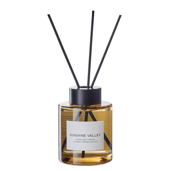 Huisparfum PURE POETRY SUNSHINE VALLEY glas/polyester/huisparfum/metaal - pasteloranje - Vulhoeveelheid: 150 ml