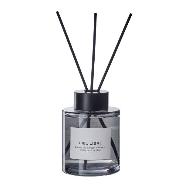 Parfum d'ambiance PURE POETRY Ciel Libre Verre/polyester/parfum d'ambiance/métal - Gris foncé - Quantité de remplissage : 150 ml