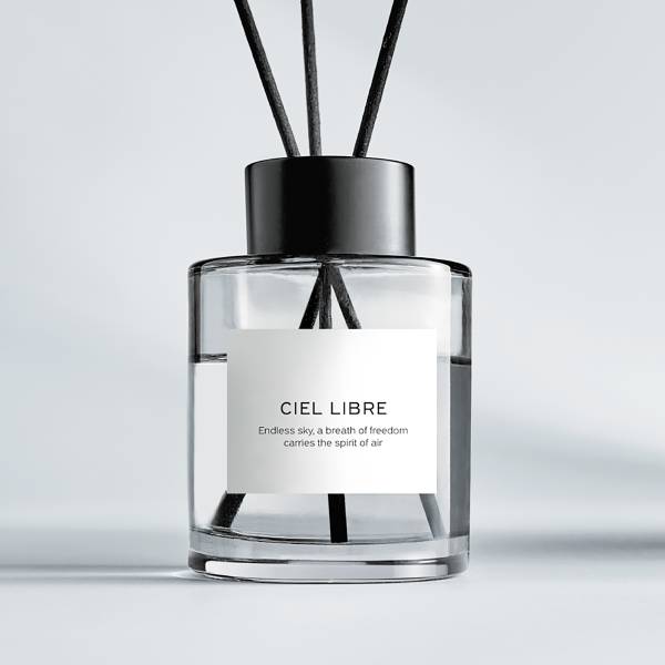 Parfum d'ambiance PURE POETRY Ciel Libre Verre/polyester/parfum d'ambiance/métal - Gris foncé - Quantité de remplissage : 150 ml