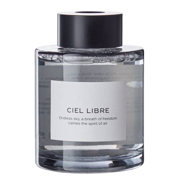 Parfum d'ambiance PURE POETRY Ciel Libre Verre/polyester/parfum d'ambiance/métal - Gris foncé - Quantité de remplissage : 150 ml