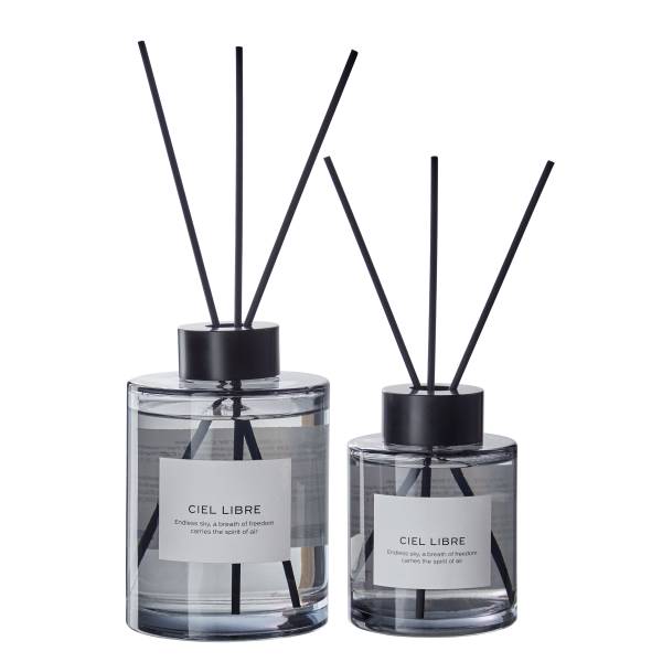 Parfum d'ambiance PURE POETRY Ciel Libre Verre/polyester/parfum d'ambiance/métal - Gris foncé - Quantité de remplissage : 150 ml