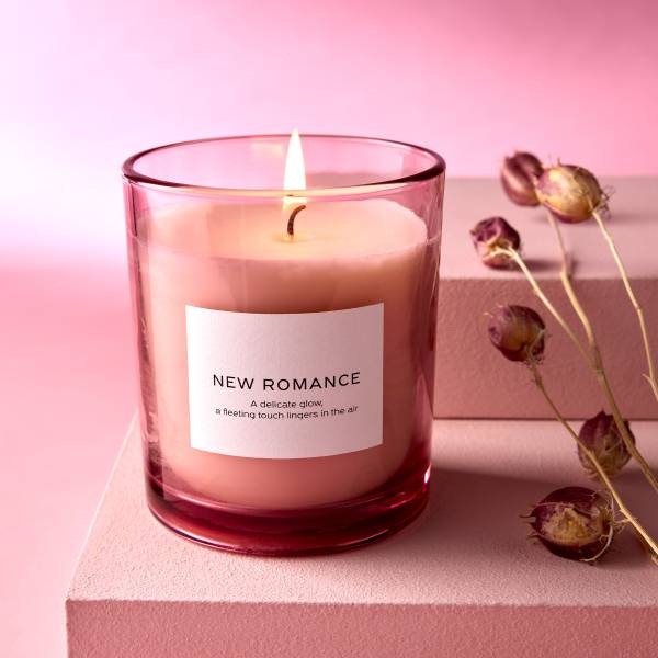 Duftkerze PURE POETRY New Romance Glas/Soja Wachs/Paraffin - Rosa