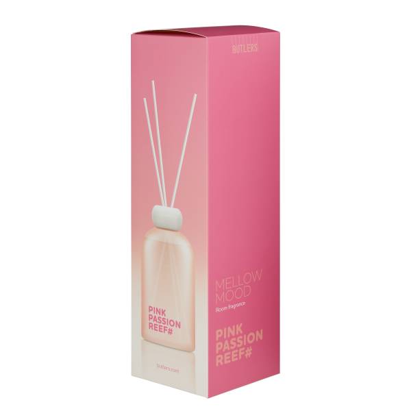 Raumduft MELLOW MOOD Pink Passion Reef Raumduft/Glas/Polyester - Pastellrot - Füllmenge: 300 ml