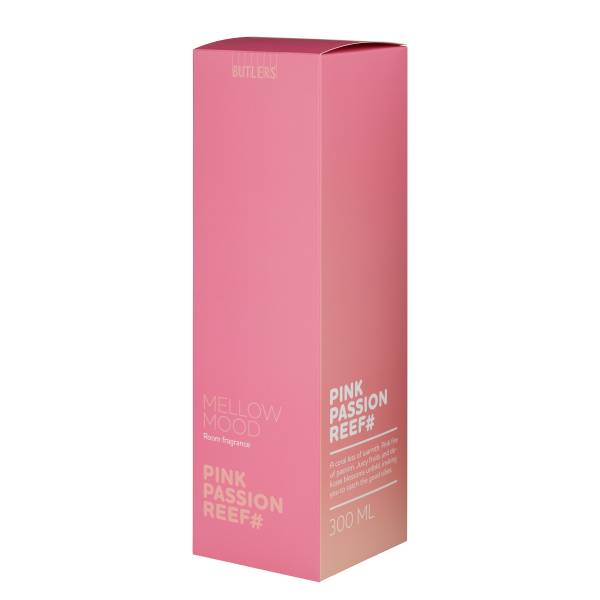 Raumduft MELLOW MOOD Pink Passion Reef Raumduft/Glas/Polyester - Pastellrot - Füllmenge: 300 ml